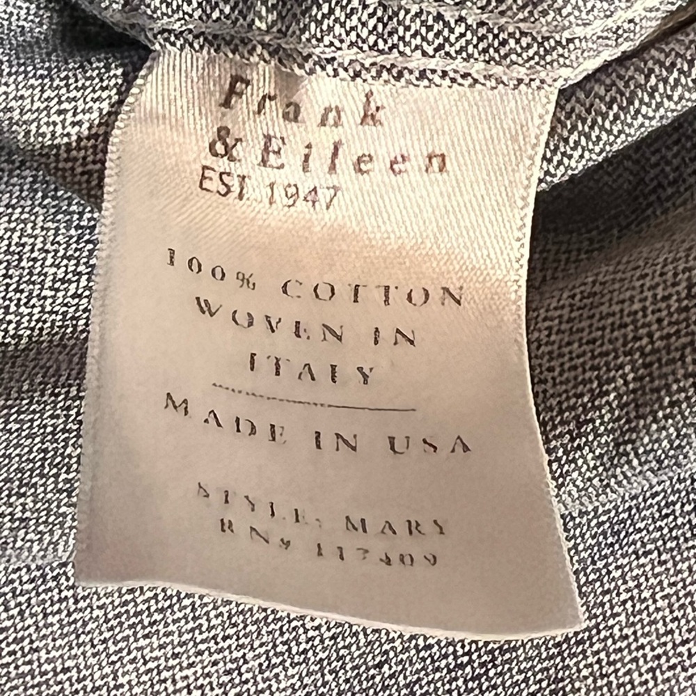 Frank & Eileen “Mary” Denim Shirtdress - Sz L - Picture 9 of 10